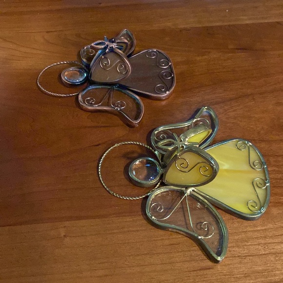Set of two Stained Glass Angels - Picture 2 of 6